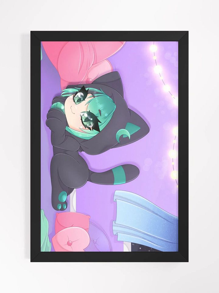 Sleepy Eepy Kitty Mintzey Poster (Framed) product image (1)