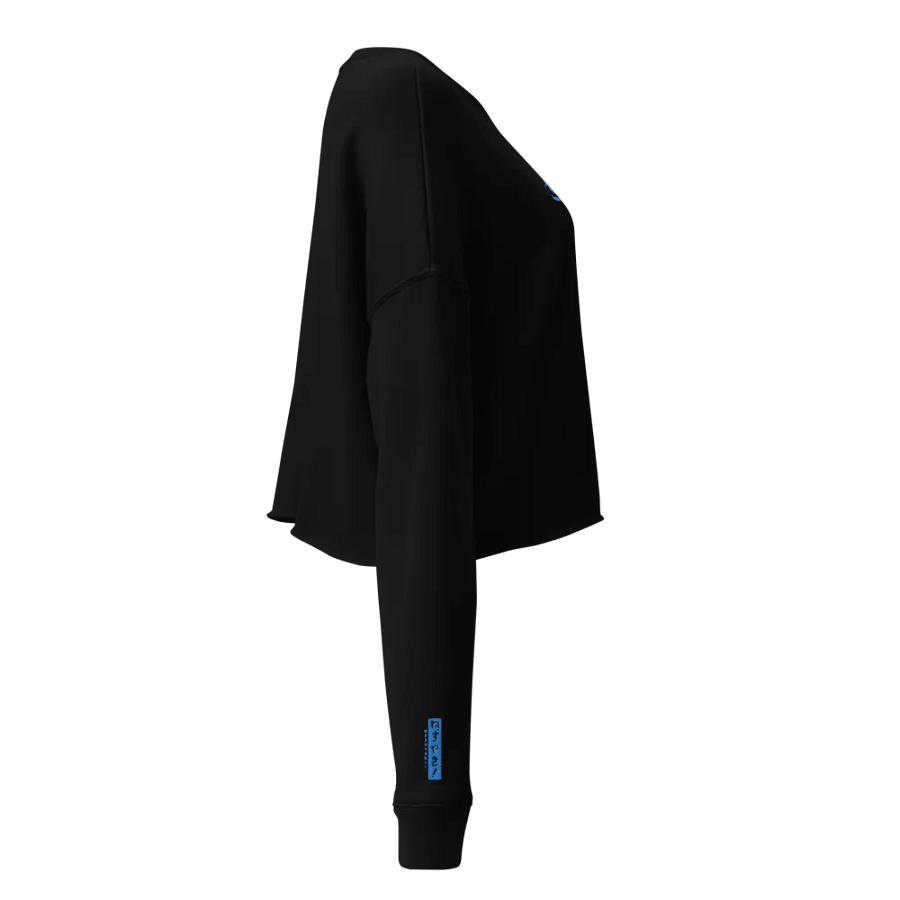 Hiragana! Nezuyaki Fleece Crop Top (Blue) product image (6)