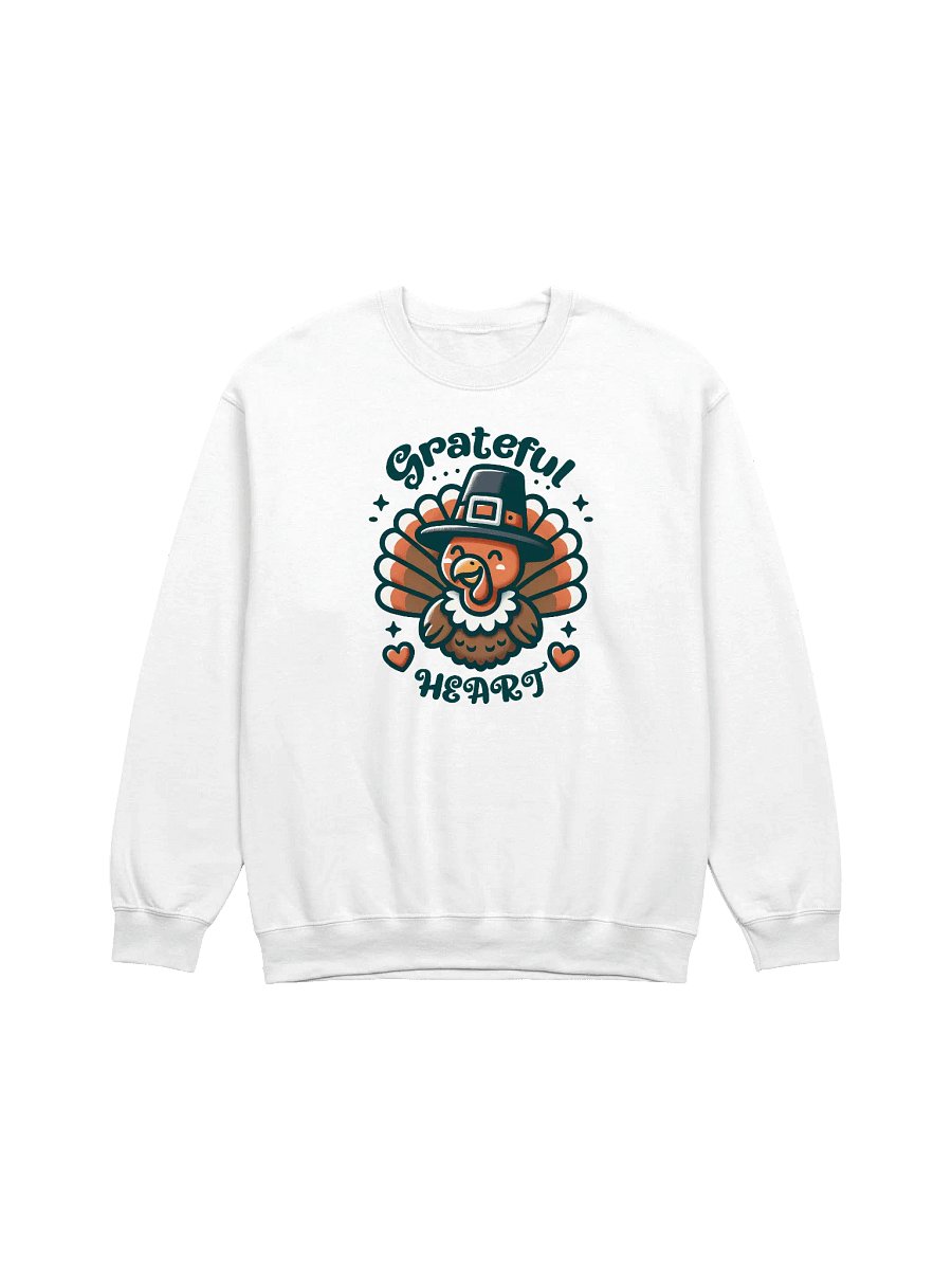 Grateful Heart Turkey Thanksgiving Sweatshirt product image (1)