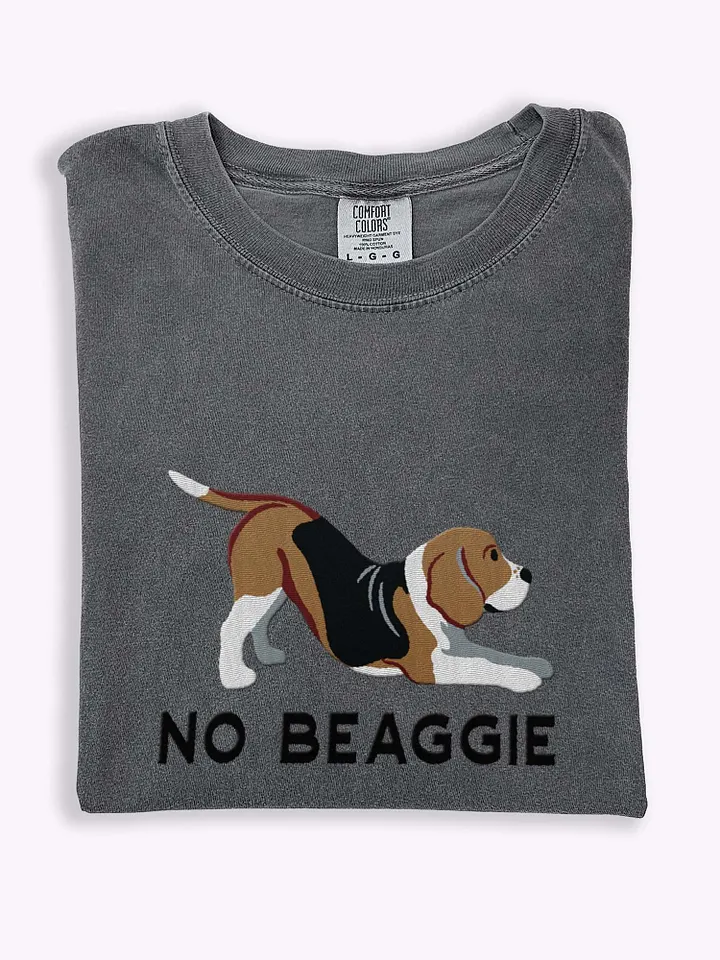 No Beaggie T-Shirt(Embroidered) of a Beagle product image (1)