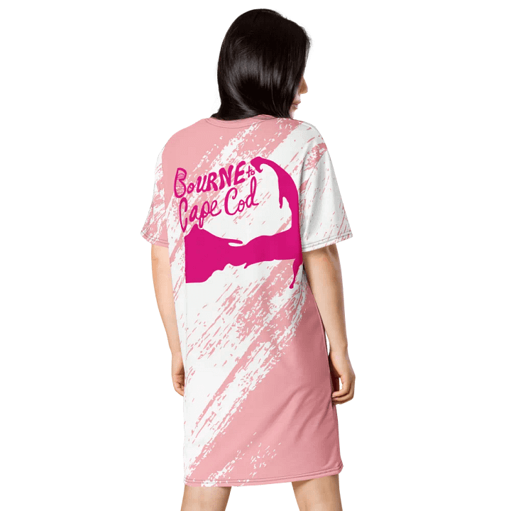 Bright & Bold Brushstroke T-Shirt Dress – BOURNE to Cape Cod™ product image (2)
