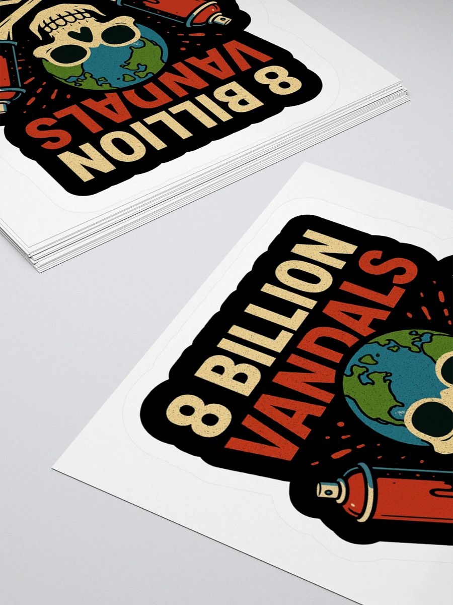 8 Billion Vandals Sticker product image (4)