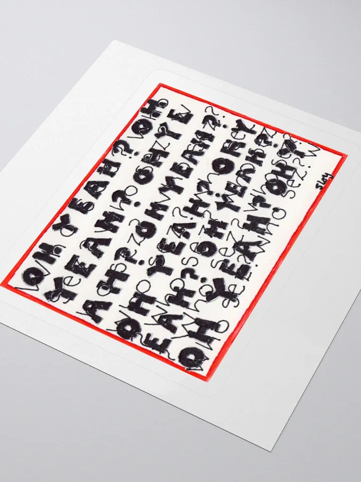 oh yeah? who sez? Stickers product image (1)