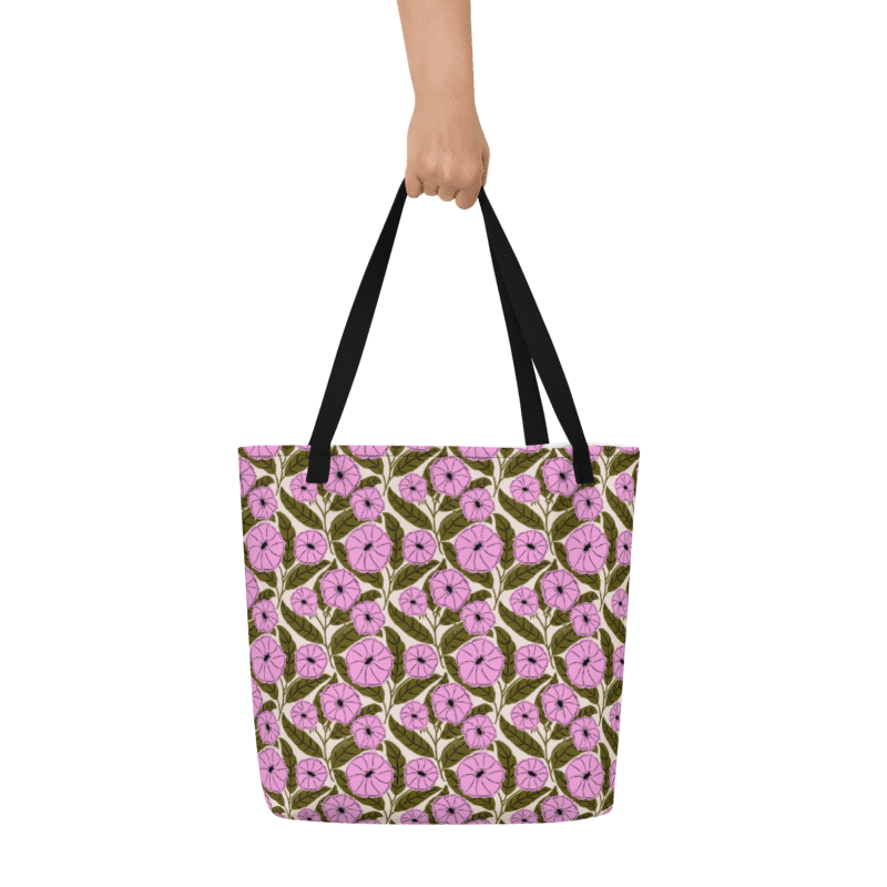 Dipladenia Dreams - Pink and Green - Tote Bag product image (1)
