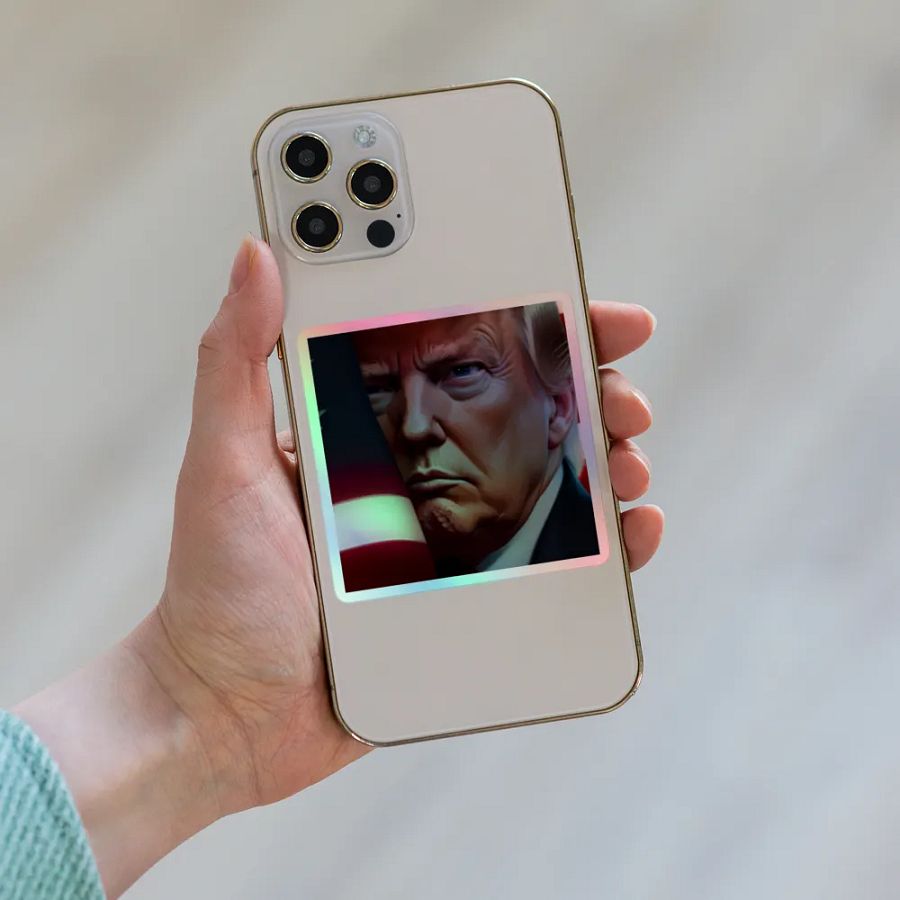 Trump Tough Holographic Sticker product image (8)