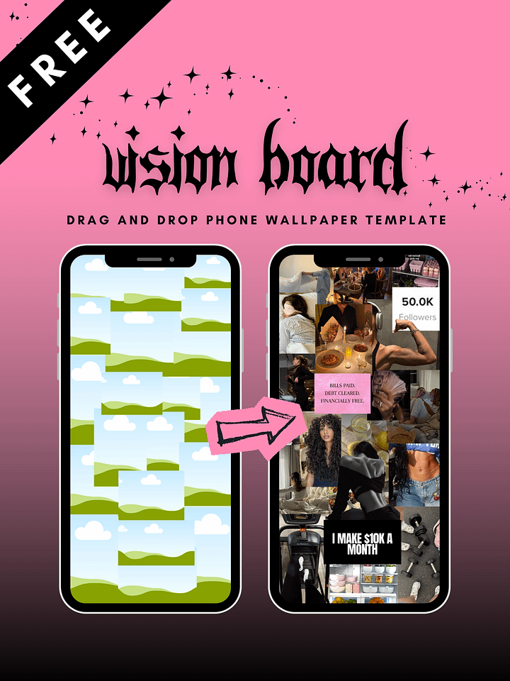 Phone Vision Board Template product image (1)