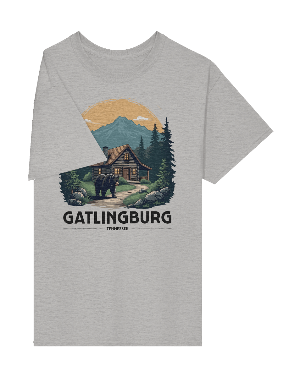 Gatlinburg, Tennessee Cabin in the Mountains Tee product image (5)