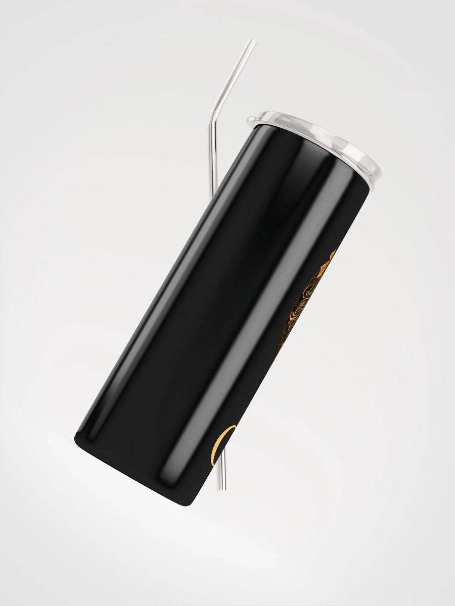 Black Gemini Zodiac Stainless Steel Tumbler - Illustrative Gemini Charm product image (4)