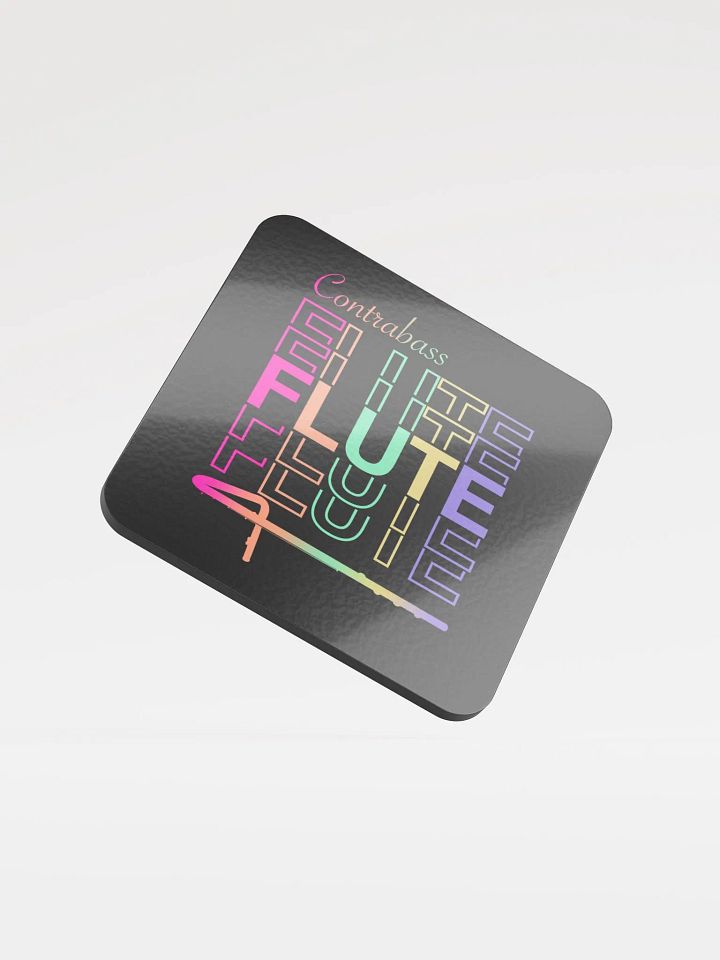 Symmetrical Flute Graphic Coaster - Contrabass Flute product image (1)