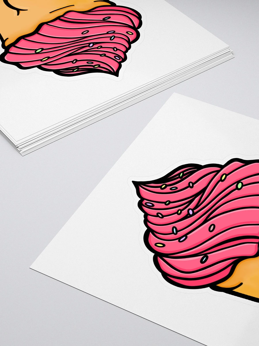 AuronSpectre Cheeky Cupcake Sticker - Pink product image (4)
