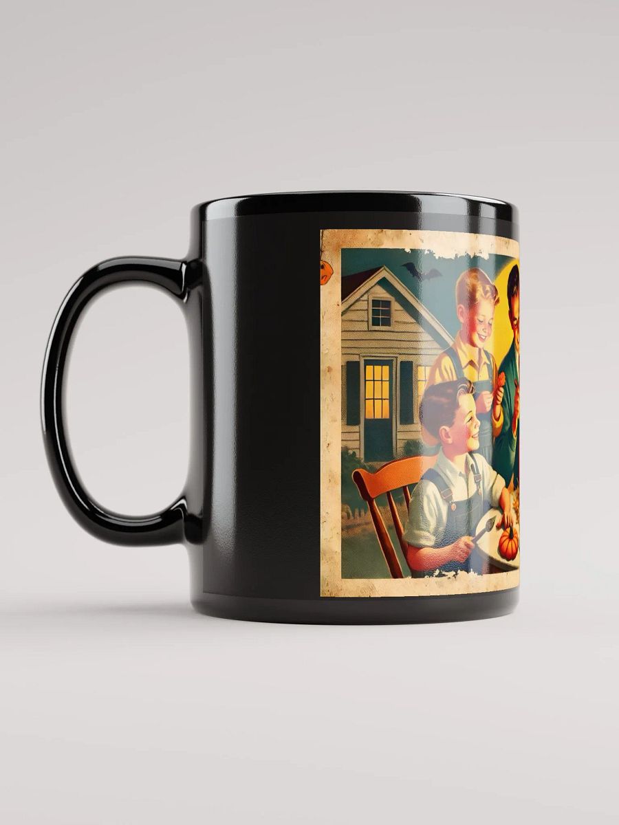 Vintage 1940s Halloween Family Pumpkin Carving Mug product image (6)