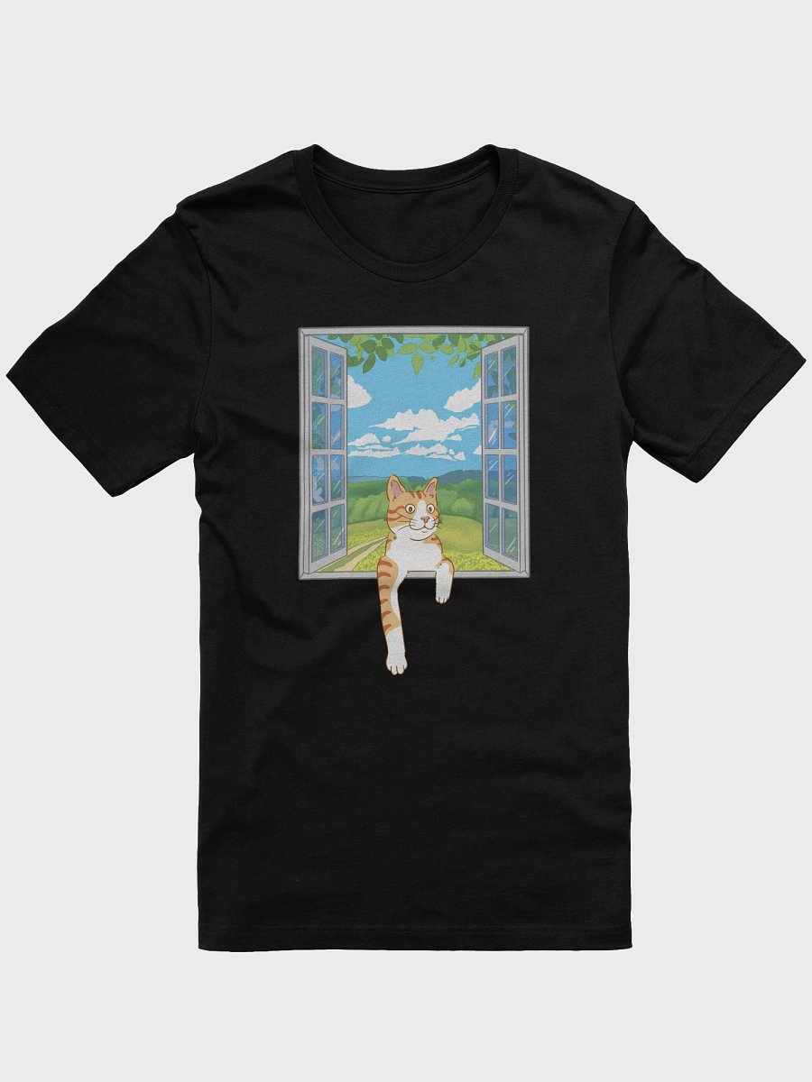 Orange Cat Peeking Through Window T-Shirt product image (13)