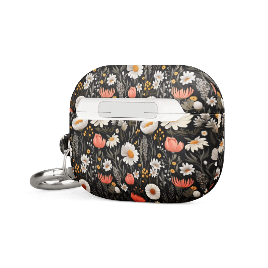 Blossom Elegance: Noir Garden All-Over Print AirPods® Case product image (6)