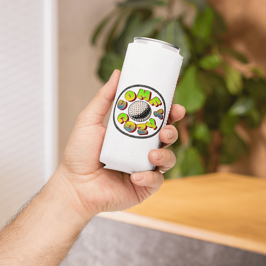 Comfy Cozy Golf Colorful Can Cooler product image (4)