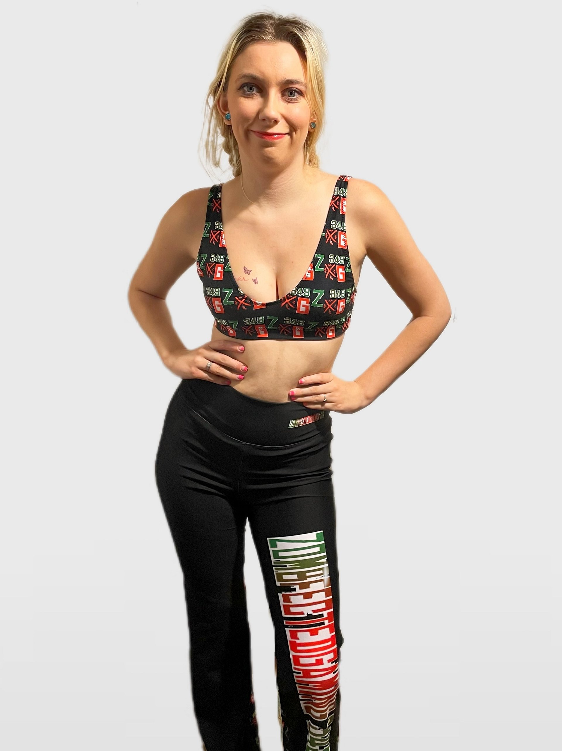 ZombfectedGaming 349 Women's Half Difference Leggings product image (4)