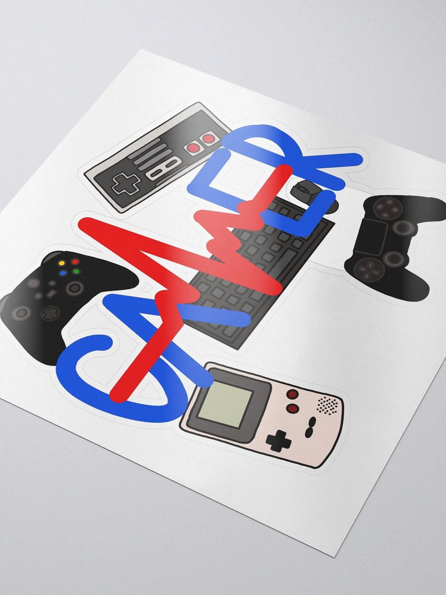 Gamer Kiss Cut Sticker product image (3)