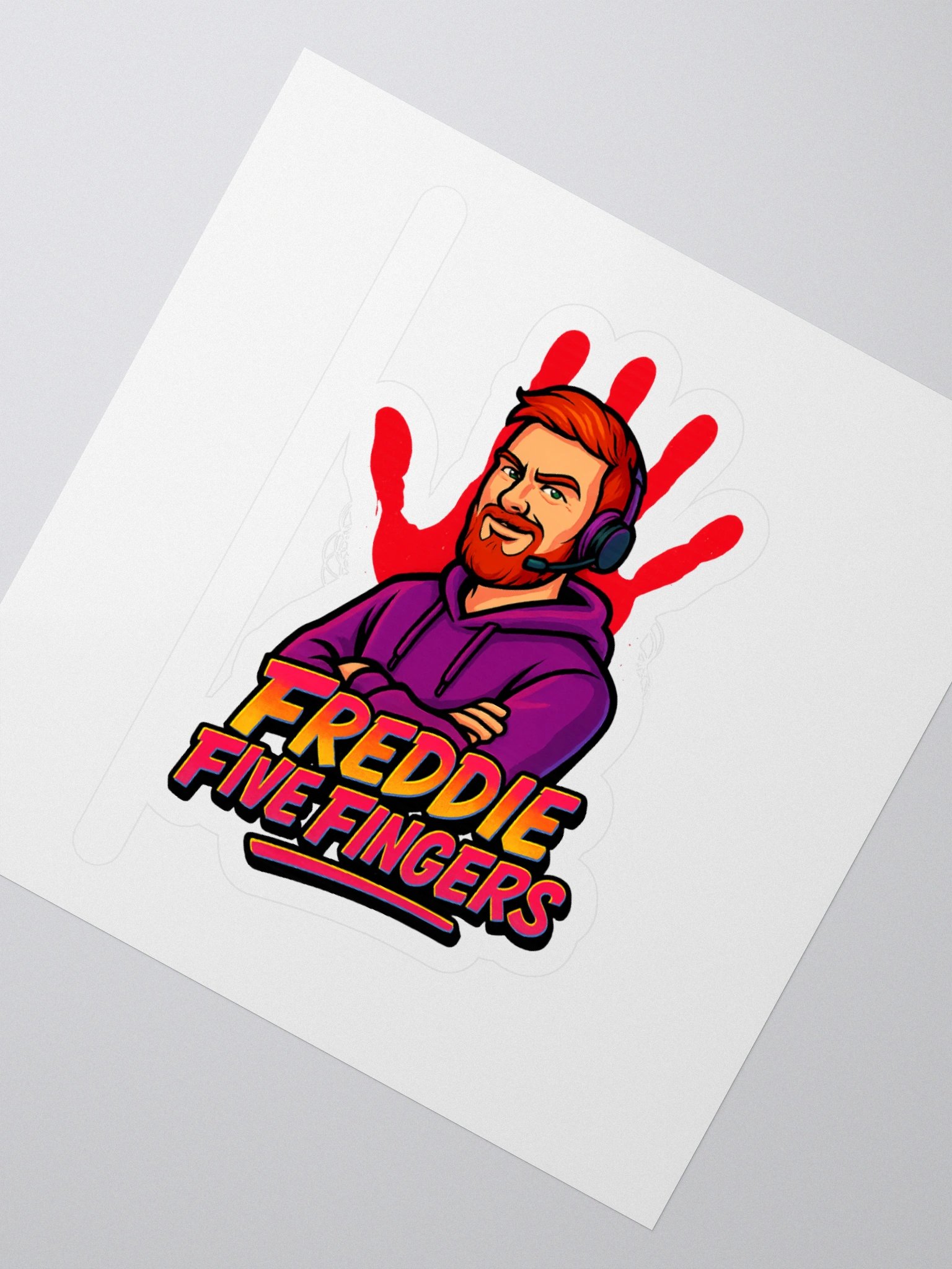 FREDDIE FIVEFINGERS: Kiss Cut Sticker Collection product image (2)