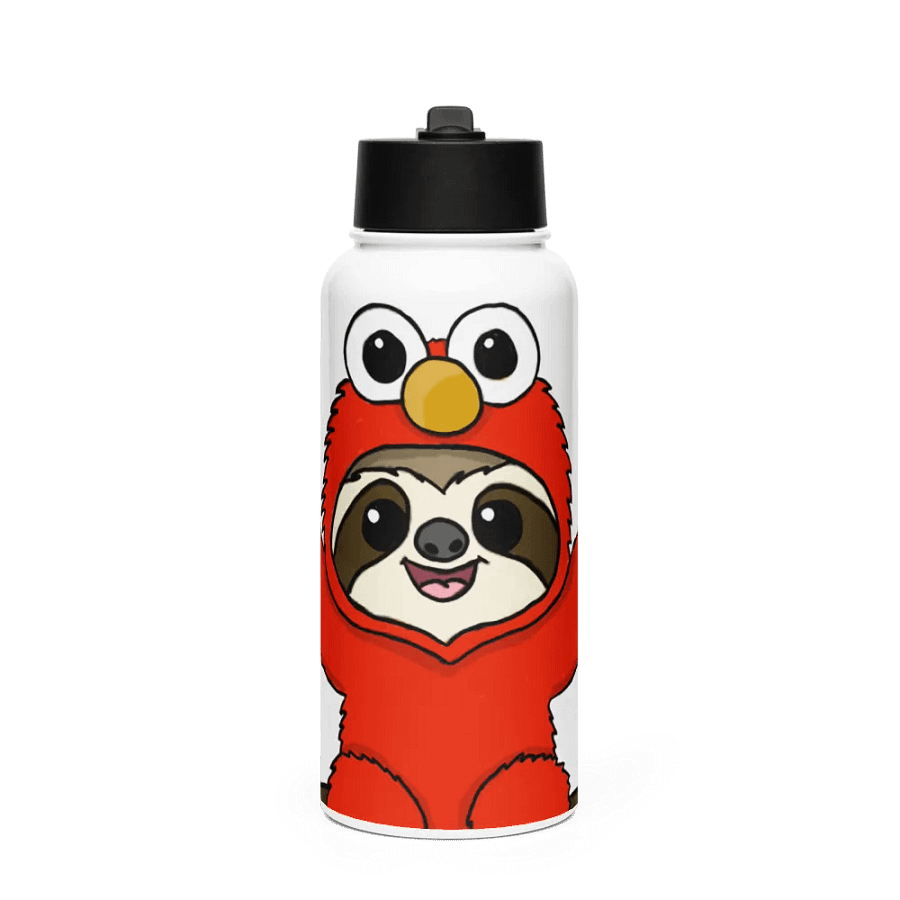 Stainless Steel Water bottle With Straw - Elmo product image (1)