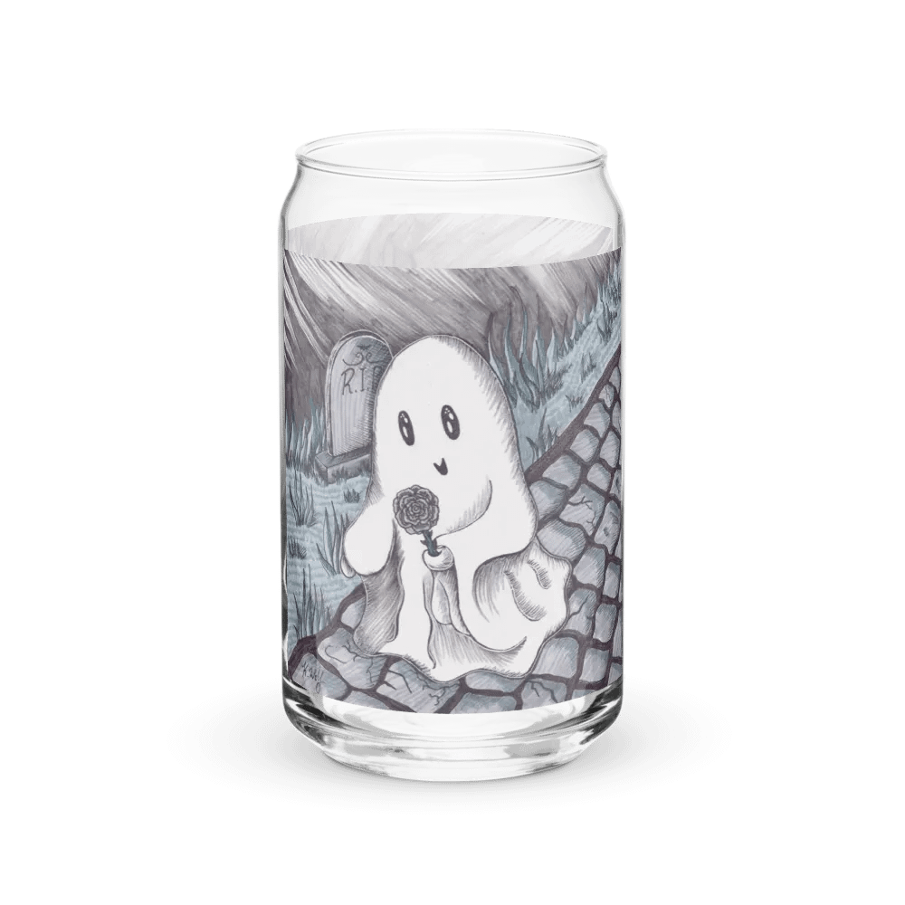 Rose Ghost can-shaped glass product image (1)