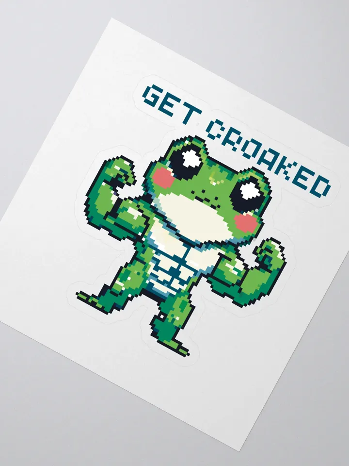 Get Croaked Yoked Pixel Frederick Sticker product image (2)