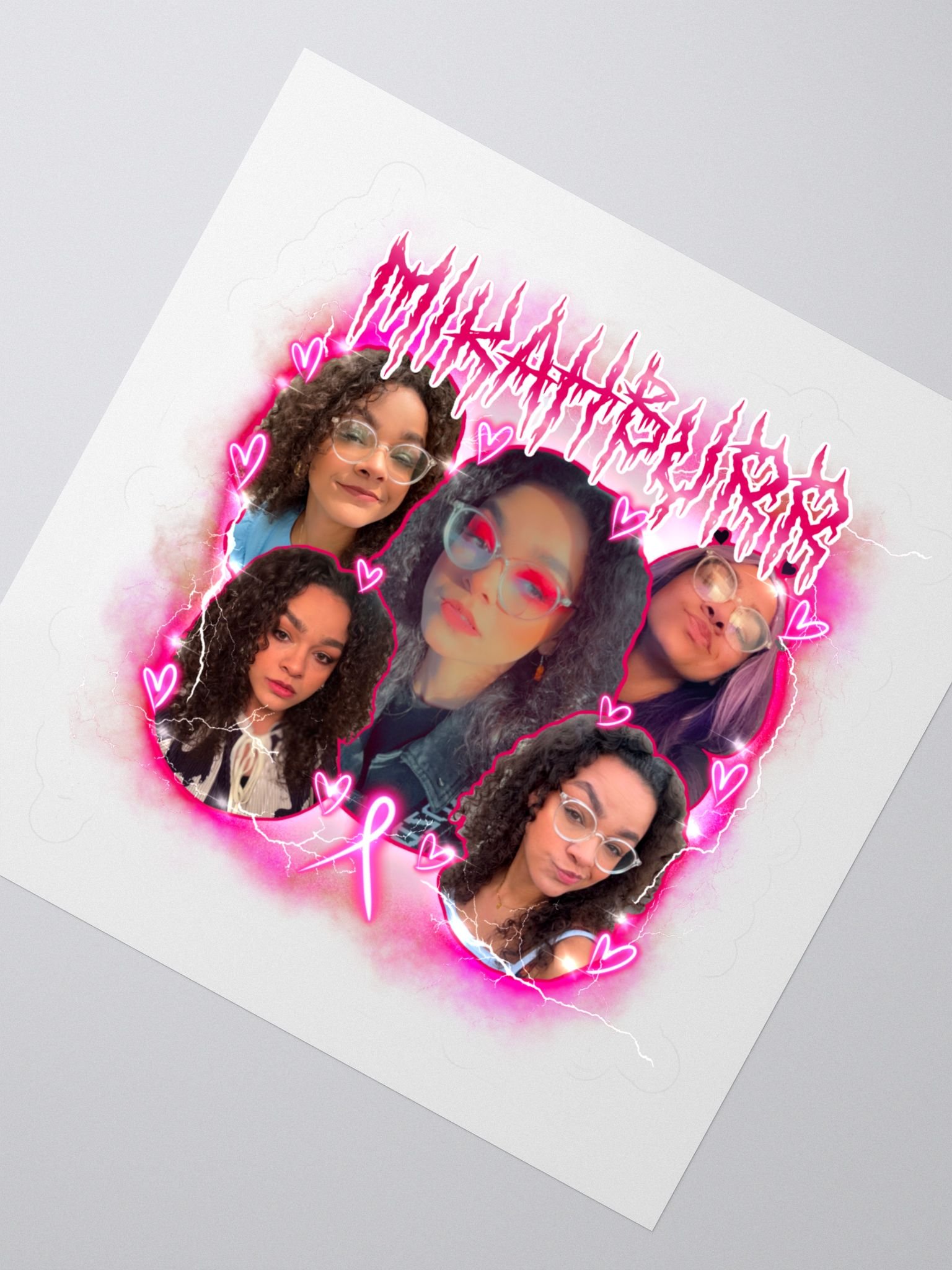 Mikah's Fighting Era 2025 Kiss Cut Stickers product image (2)