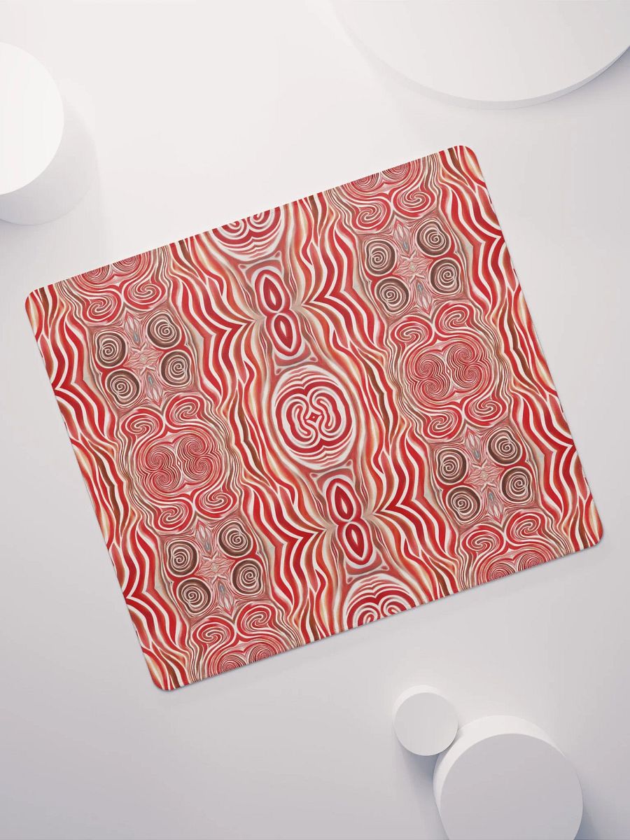 Funky Red Liquid Explosion Tie-Dye Gaming Mouse Pad product image (8)