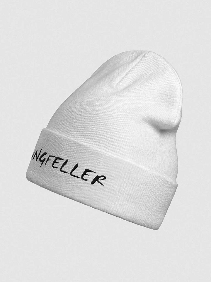 YF White Beanie product image (2)