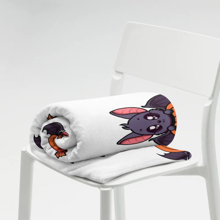 Glowing Halloween Bats Throw Blanket product image (7)