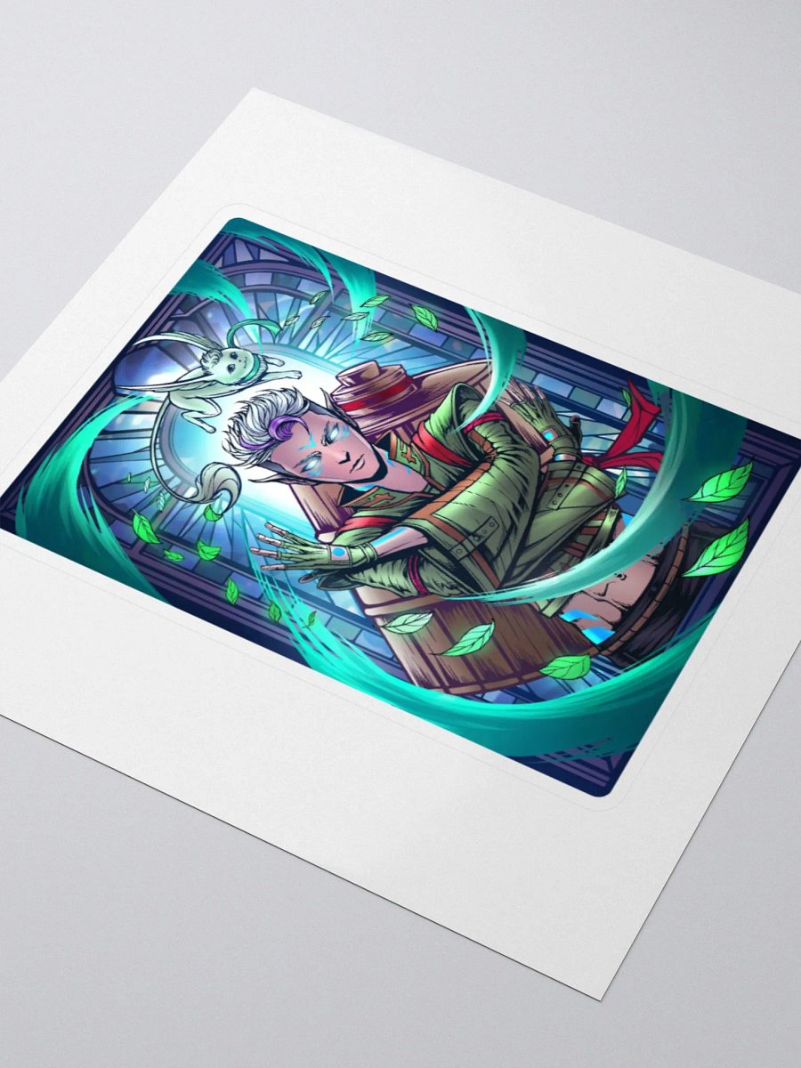 'A Depiction of The Fluttering Leaf' Sticker product image (8)
