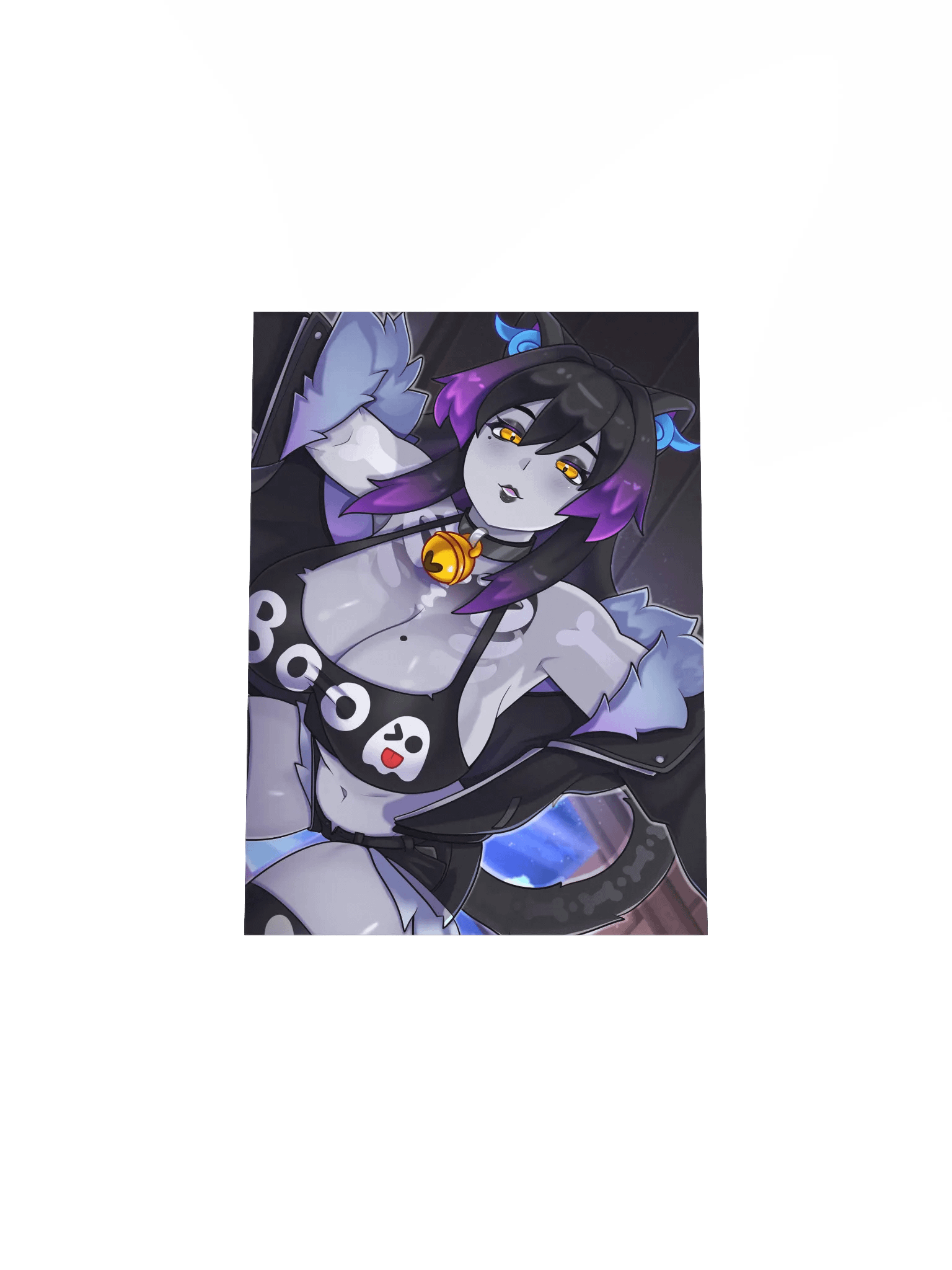 Mischievous 'Boo' Cat Matte Poster product image (4)