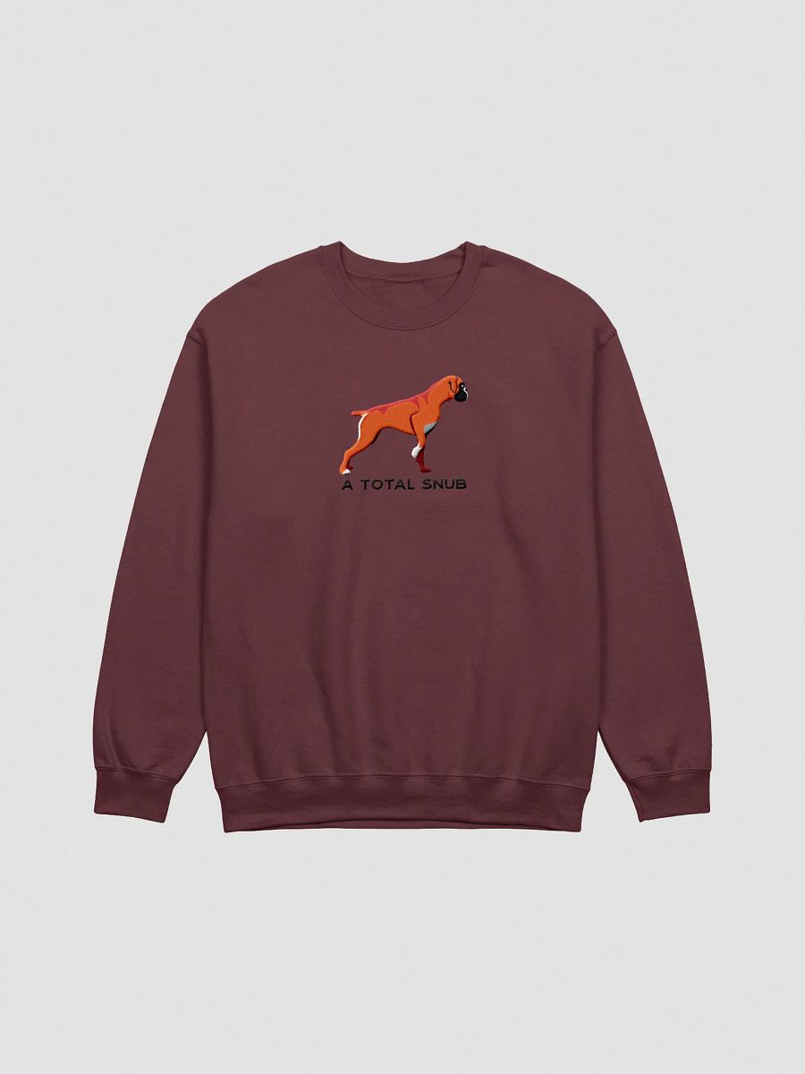 A Total Snub Sweatshirt (Embroidered) of a Boxer(Red) product image (3)