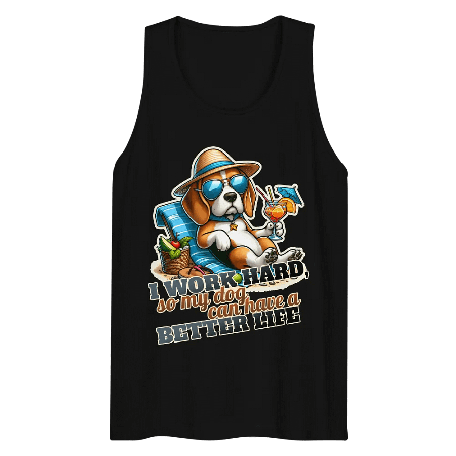 Work Hard - Beagle Beach - Tank Top product image (24)