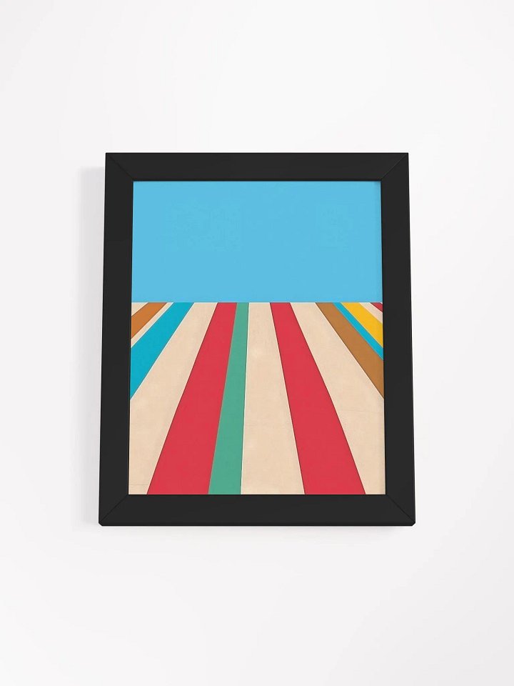 Framed Poster of Colored Stripes product image (1)