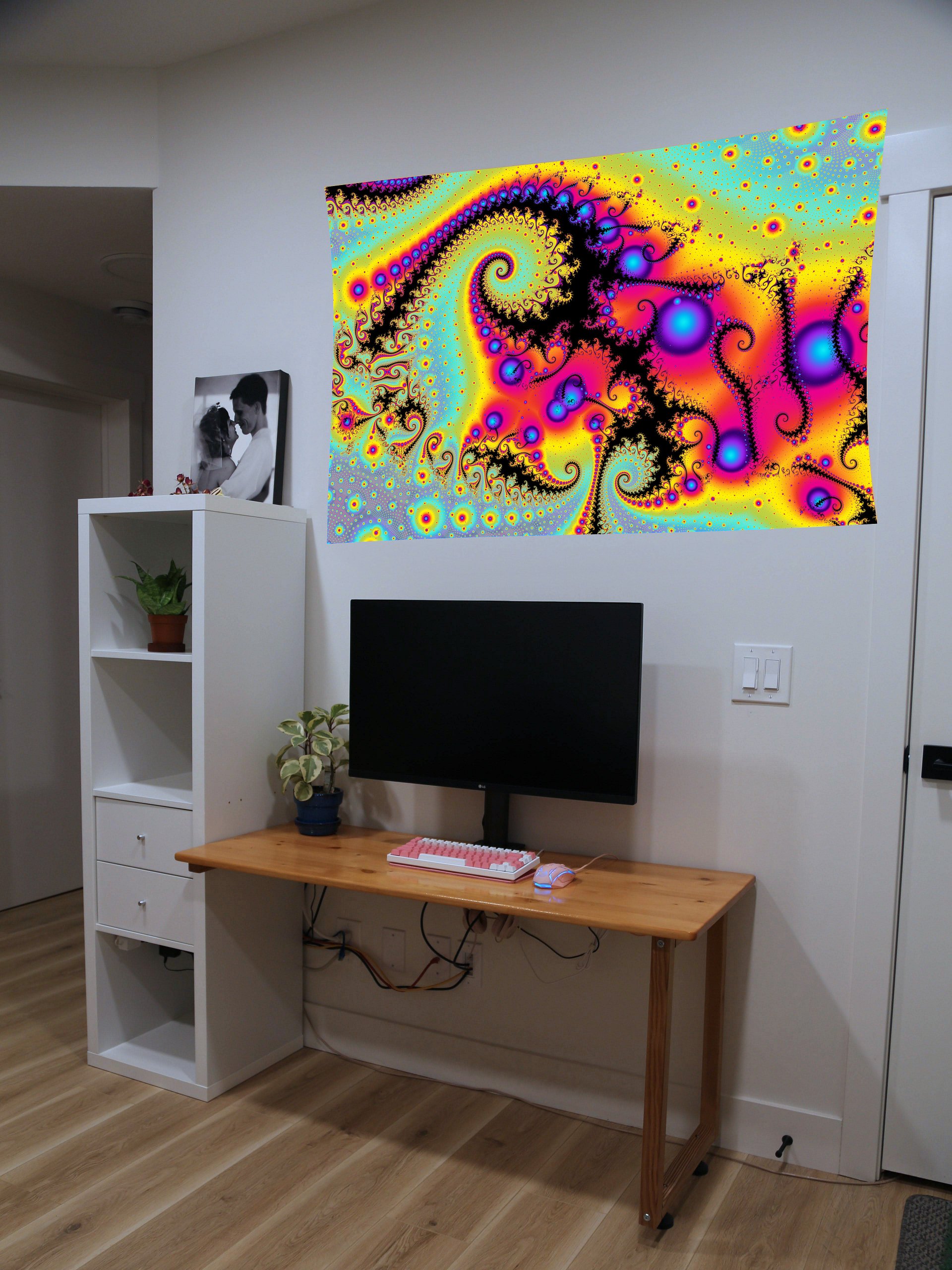 UV fractal tapestry - Purple Pearls product image (9)