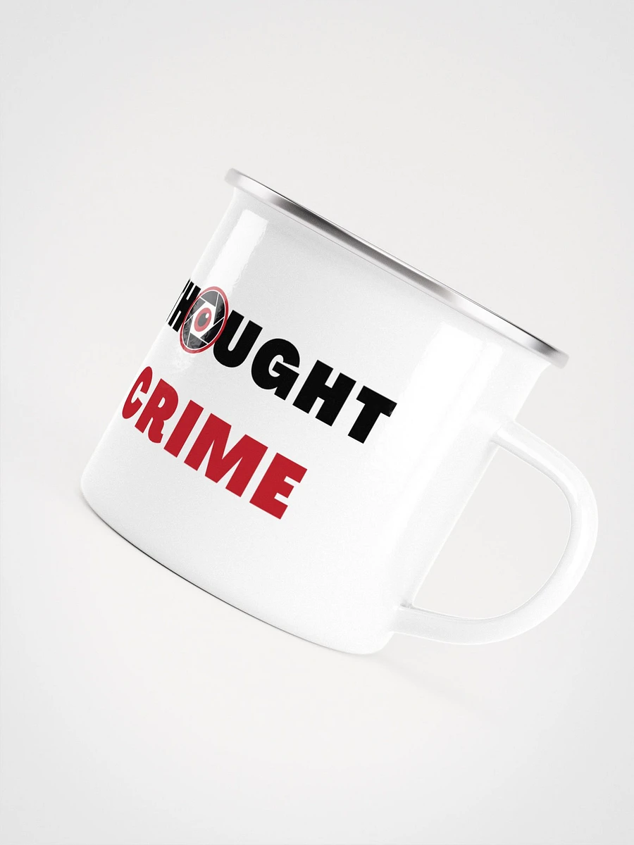Enamel mug thought crime product image (4)