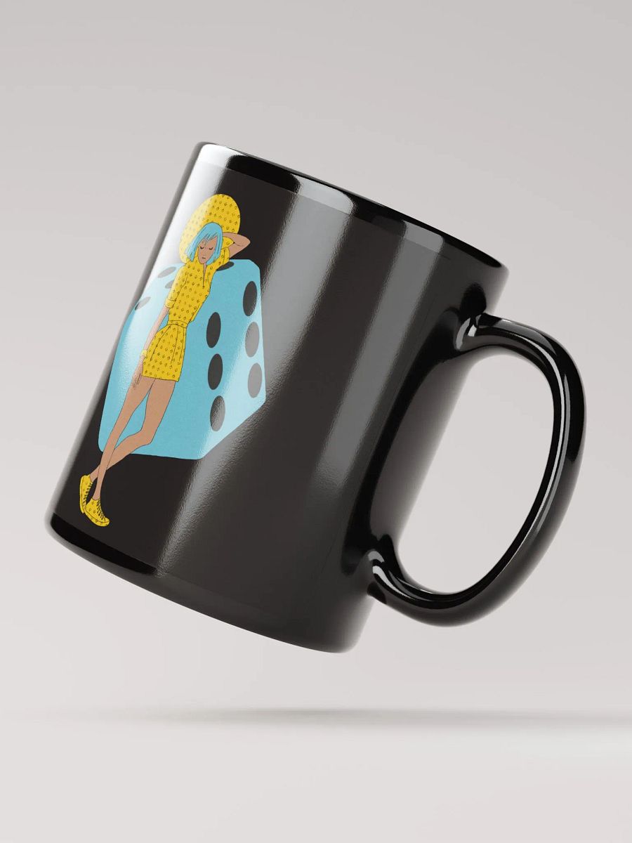 DiceGirl Black Glossy Mug product image (3)