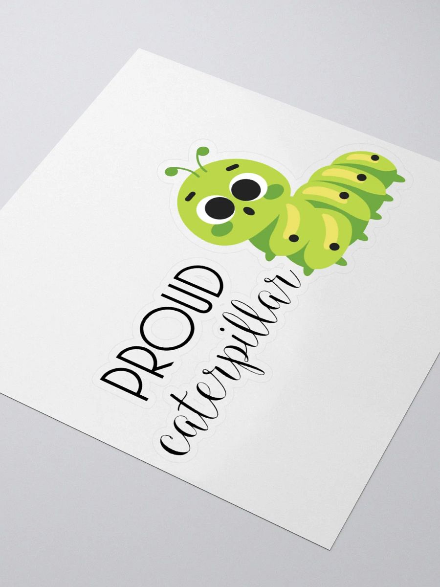 Proud Caterpillar Kiss Cut Sticker product image (9)