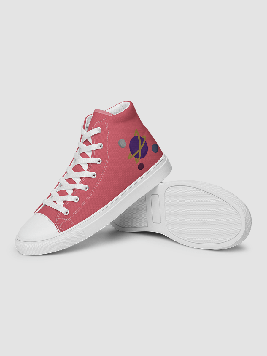 Women’s high top canvas shoes - Coral product image (4)