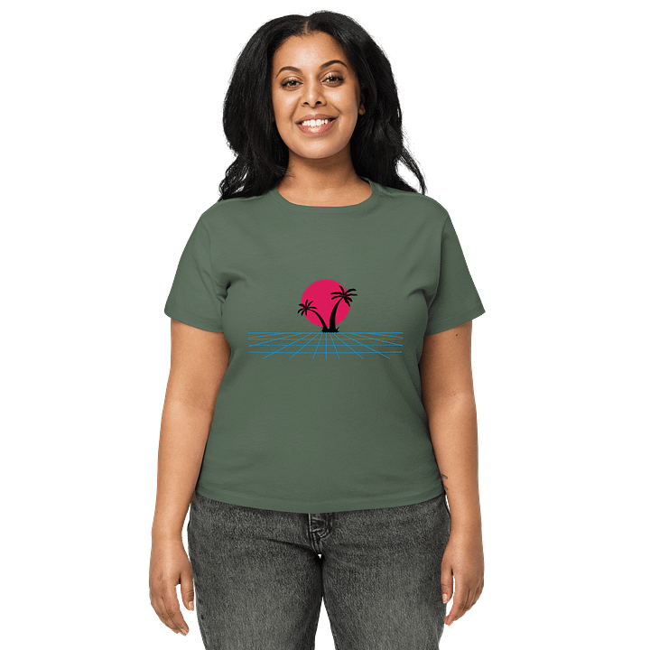 Retro Sunset Palm Women's Tee product image (1)
