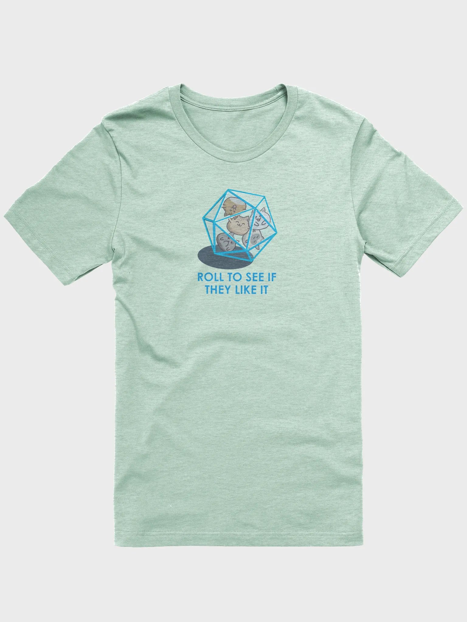 D20 Cats - "Roll to see if they like it" T-Shirt product image (2)