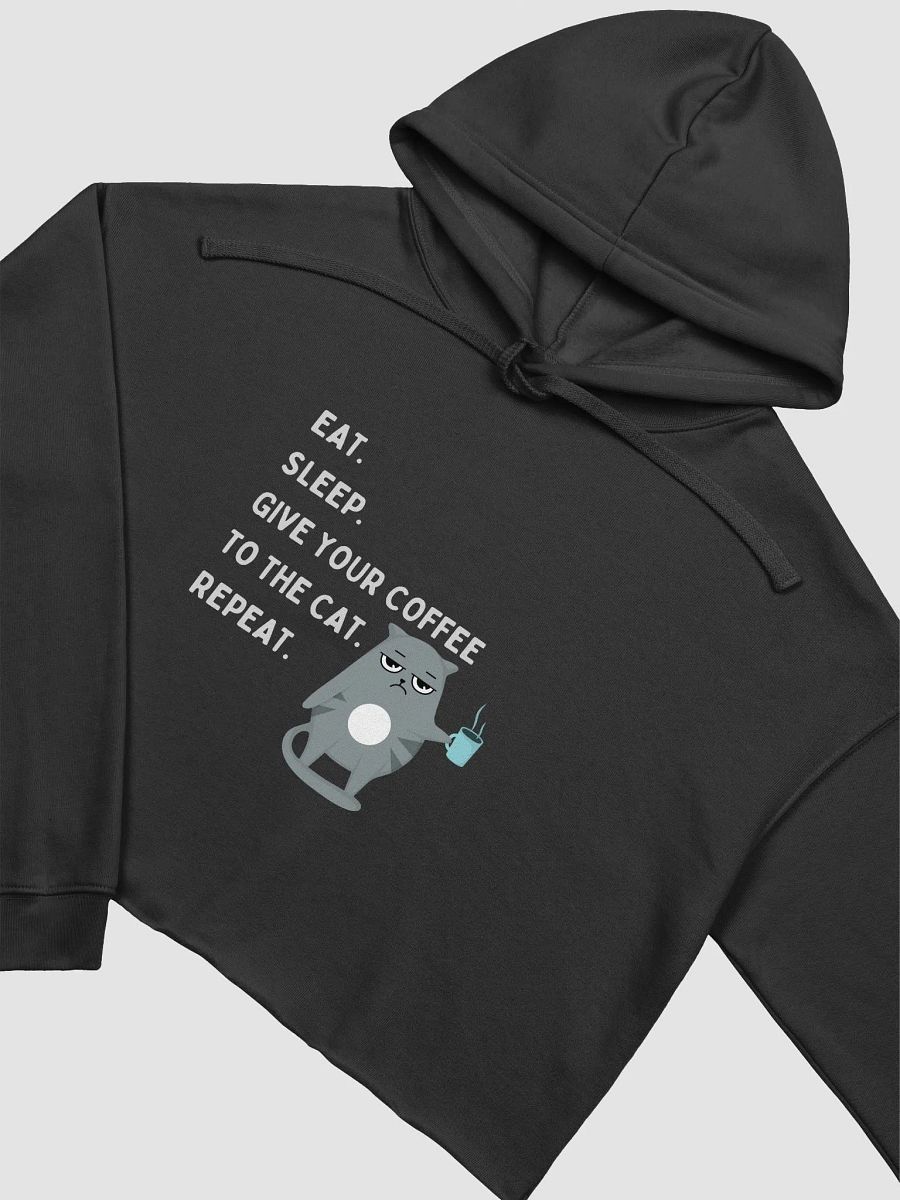 Discontent Cat Coffee Crop Hoodie product image (3)