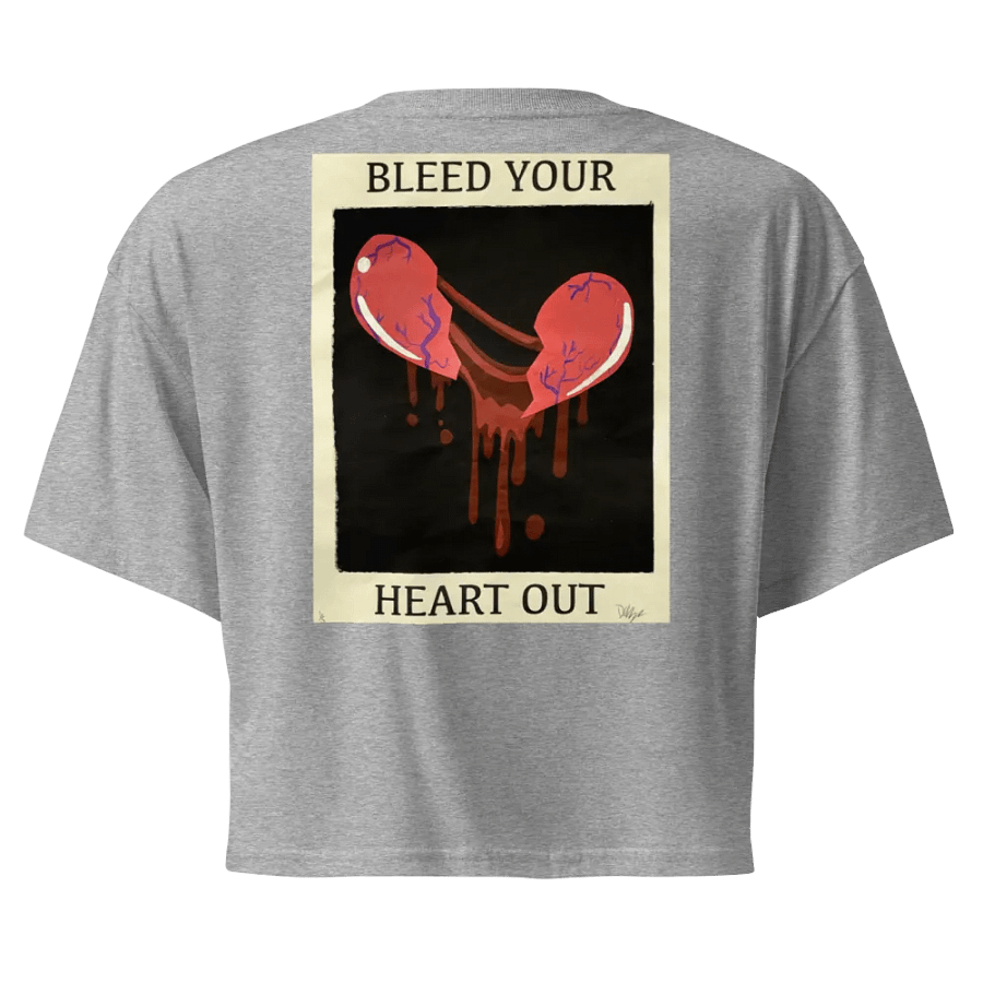Bleed Your Heart Out Embroidered Crop Top (Traditional) product image (1)