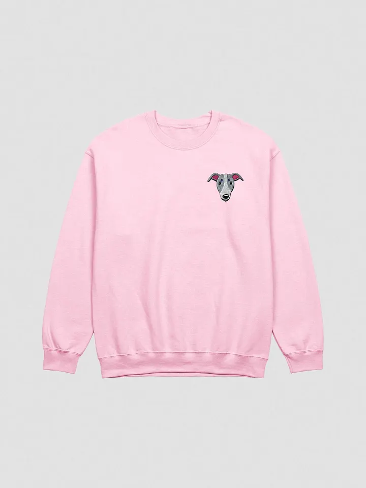 Whippet Dog's Face Embroidered Crewneck Sweatshirt product image (1)