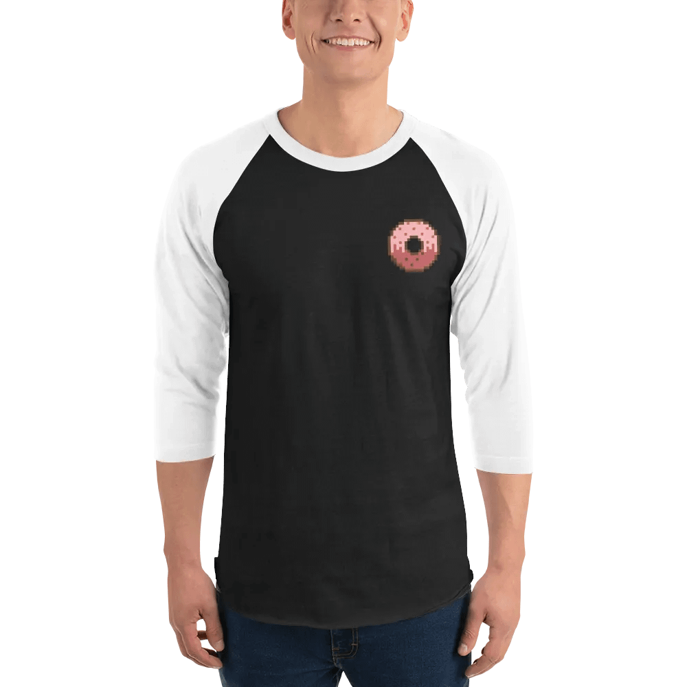 Pixelated Donut Delight Raglan Tee product image (5)