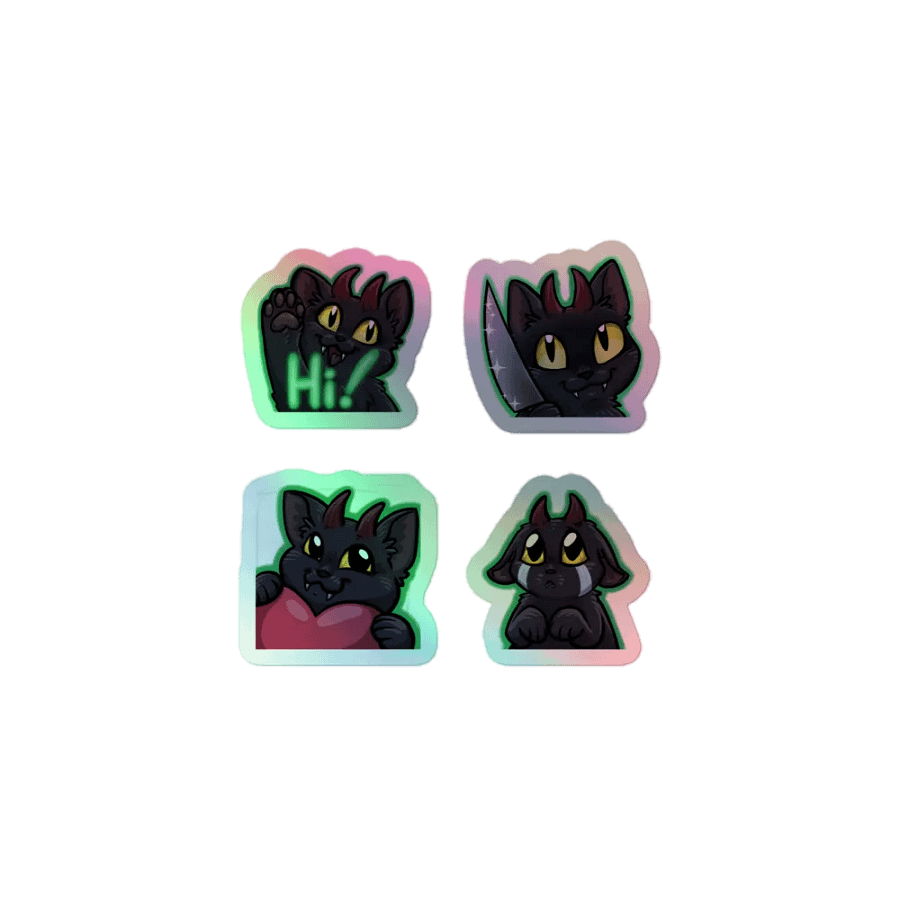Demon Kitty Salem Stickers product image (1)