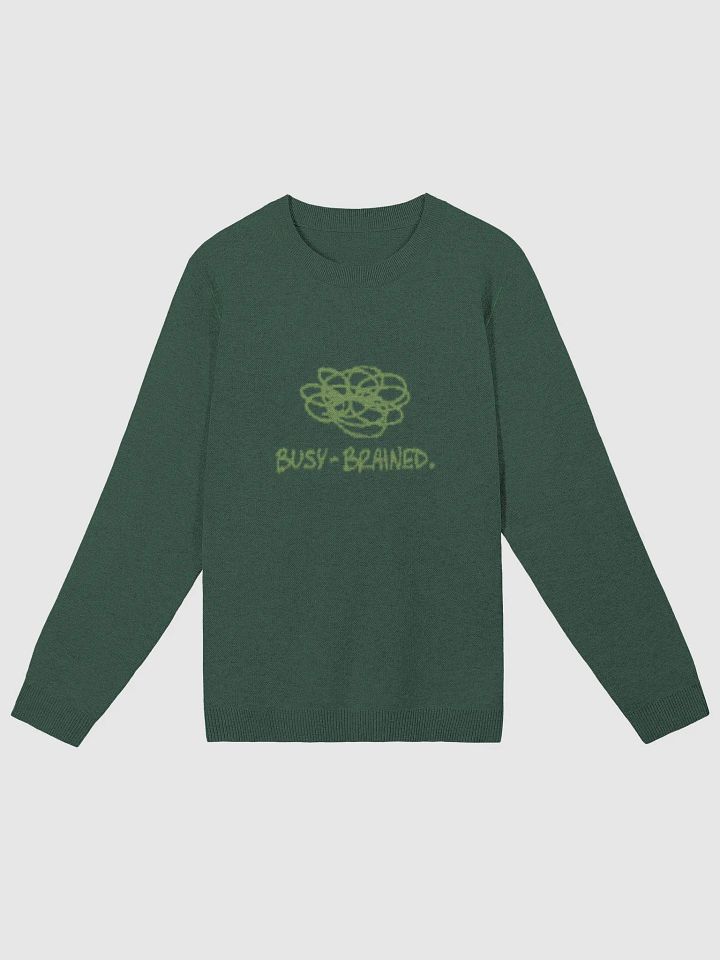 BUSY-BRAINED (duotone green) knitwear classic crewneck product image (4)