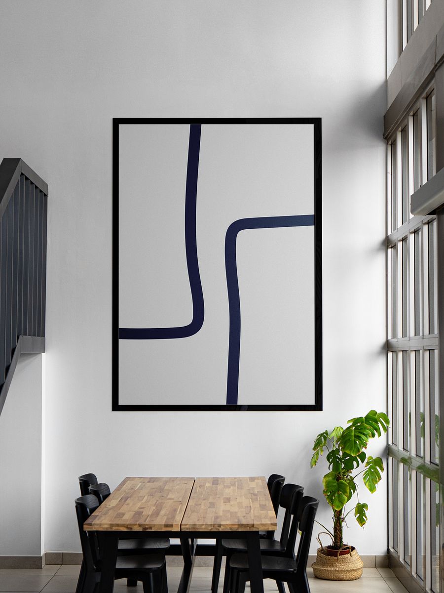 Modern Professionalism Minimalist Lines Printable Wall Art Poster, Simple Abstract Art, Minimal Soft Grey Apartment Aesthetic, Modern Art product image (8)