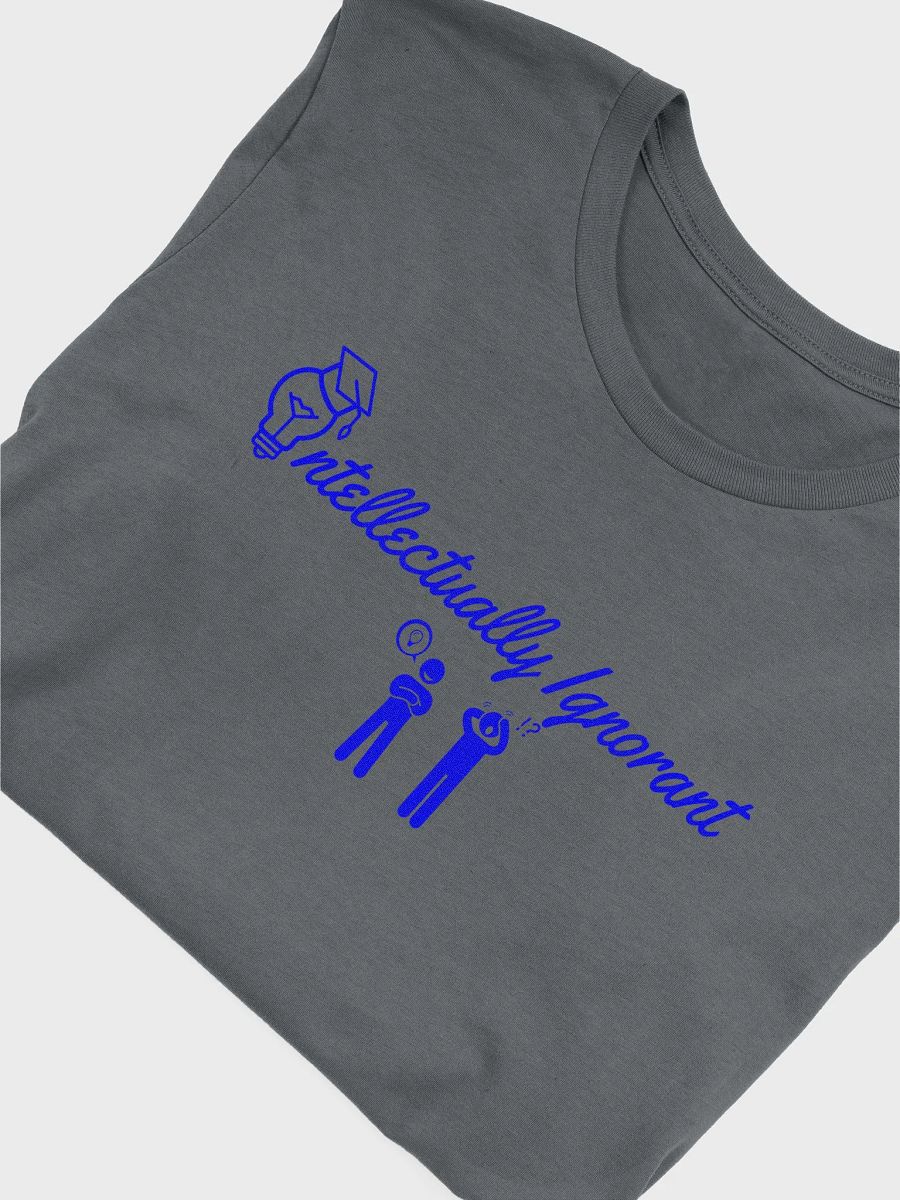 Intellectually Ignorant Blue logo Supersoft tee product image (10)