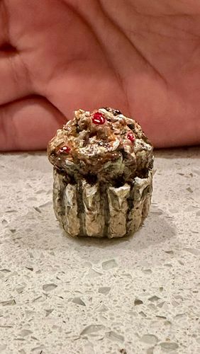 Mini Muffin Pastry With Cranberry & Walnuts On Top, Paper & Glue Decor Toy. 

If you are interested in using these paints/art...