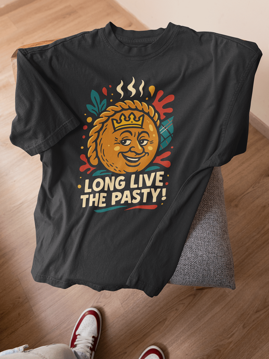 Long Live the Pasty! - Cornwall Oversized Faded T-Shirt product image (1)